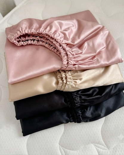 Drap-housse 1P +taie d’oreiller en satin+🎁