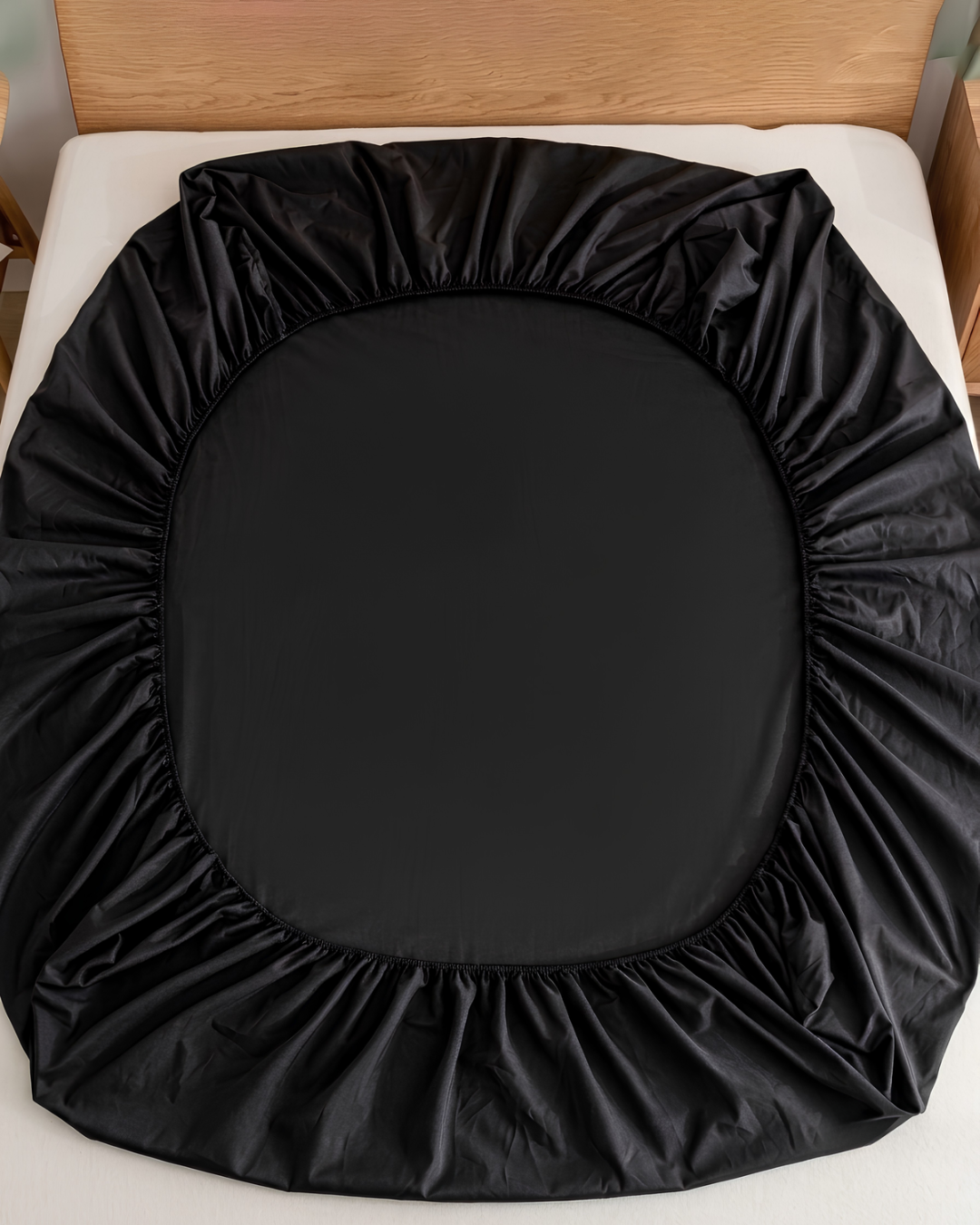 Drap-housse 1P +taie d’oreiller en satin+🎁
