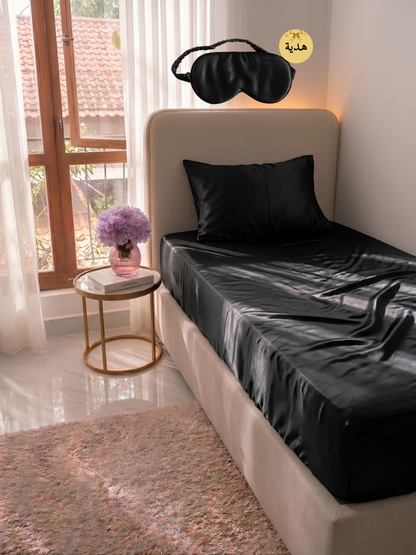 Drap-housse 1P +taie d’oreiller en satin+🎁